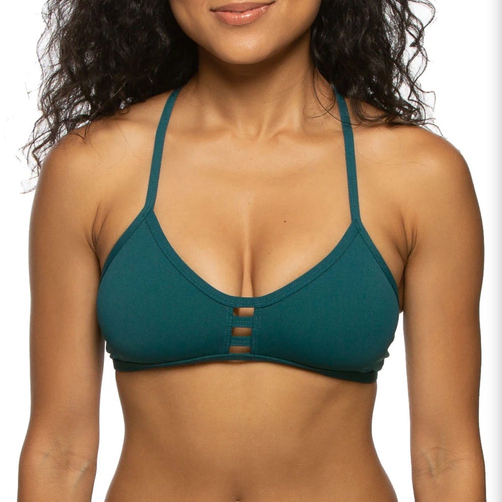 JOLYN TOMCAT BIKINI TOP Peacock